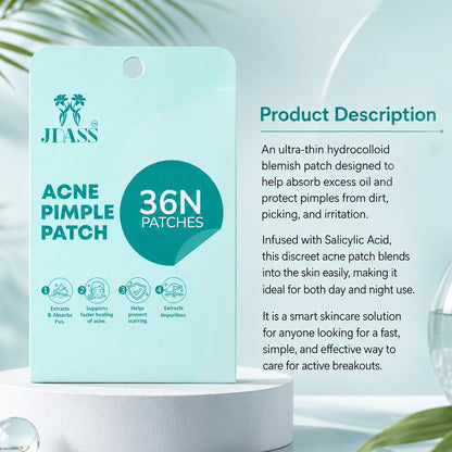 Acne Pimple Patches with Hydrocolloid & Salicylic Acid - 36 Dots