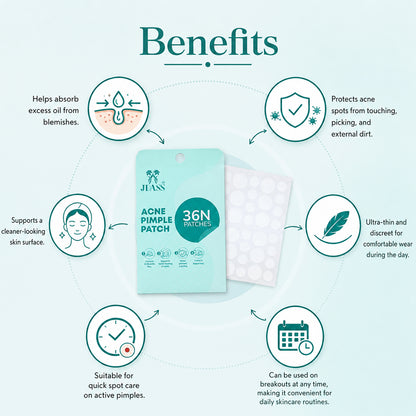 Acne Pimple Patches with Hydrocolloid & Salicylic Acid - 36 Dots