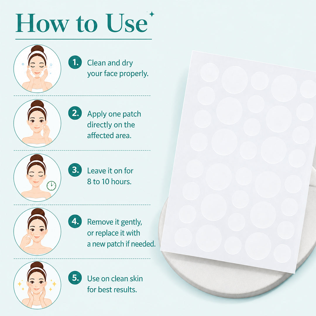 Acne Pimple Patches with Hydrocolloid & Salicylic Acid - 36 Dots