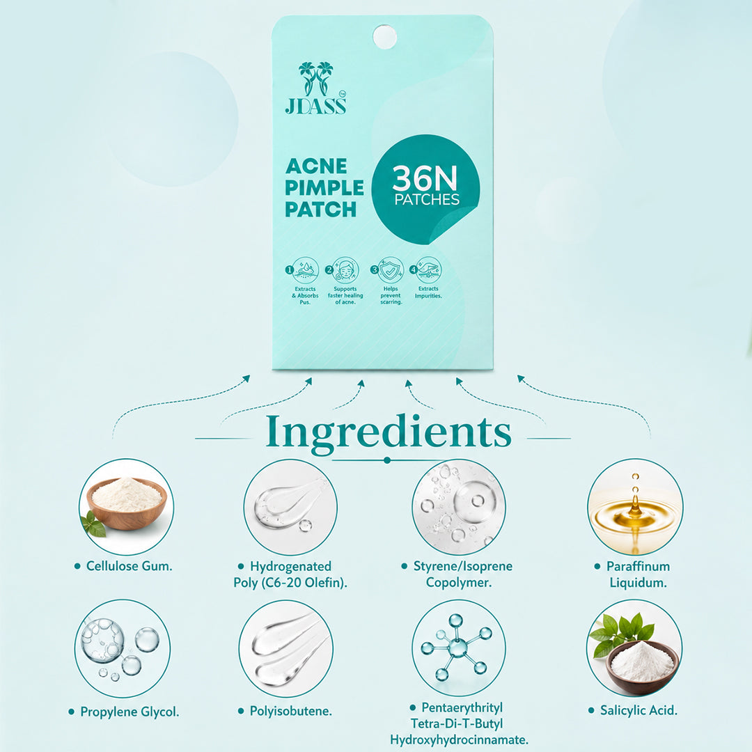 Acne Pimple Patches with Hydrocolloid & Salicylic Acid - 36 Dots