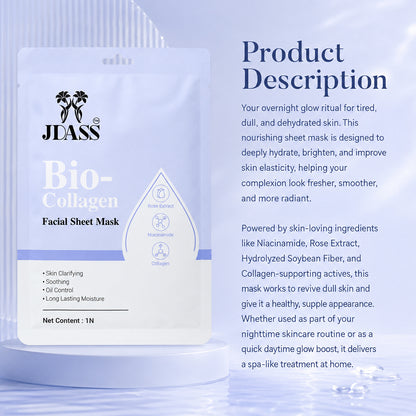 BioCollagen Mask with Rose Extract and Niacinamide