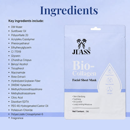 BioCollagen Mask with Rose Extract and Niacinamide