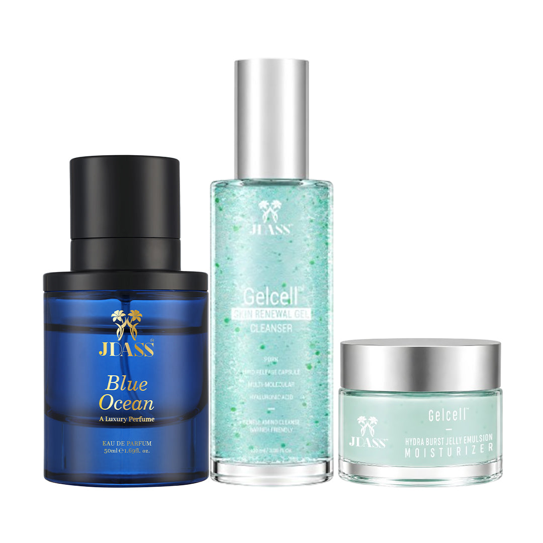 Blue Ocean 50ml + Cleanser + Moisturizer