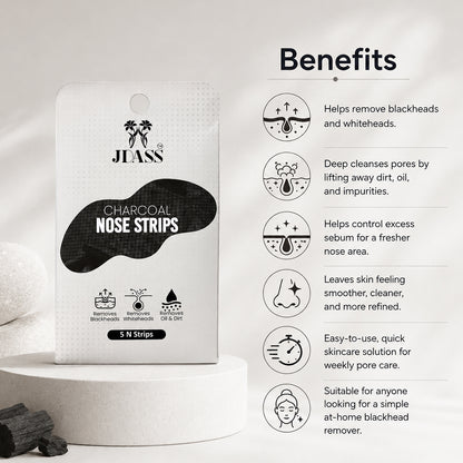 Charcoal Nose Strips - Remove Blackheads, Whiteheads, Oil & Dirt
