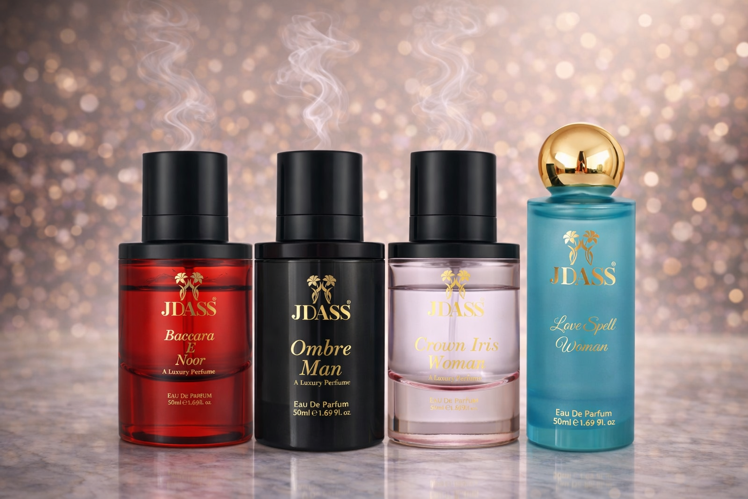 Richa Special Edition (Ombre Man + Love Spell + Baccara E Noor + Crown Iris ) 50ML Each