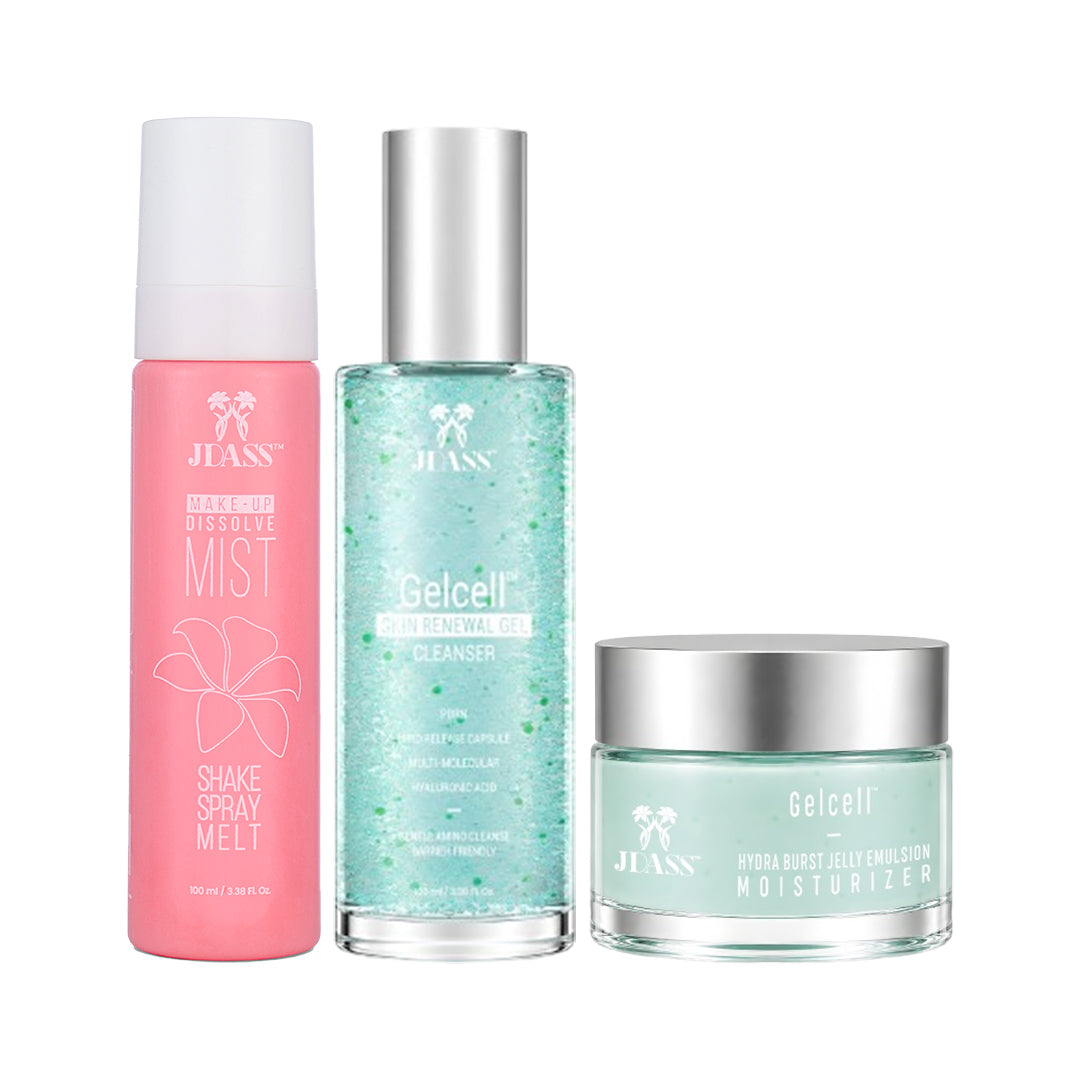 Makeup Remover Mist + Cleanser + Moisturizer