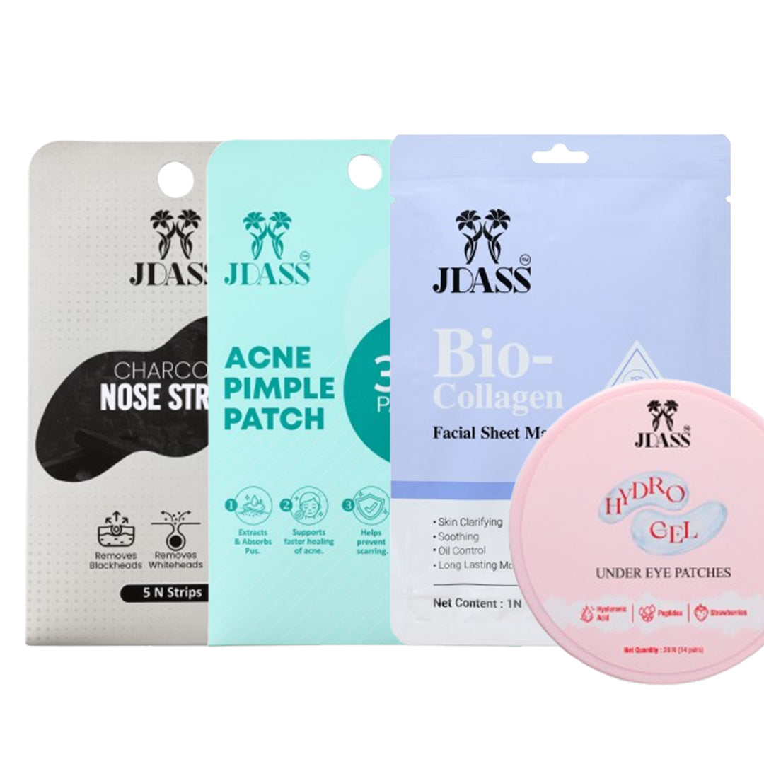 Nose Strip + Acne Patches + Sheet Mask + Under Eye Patches