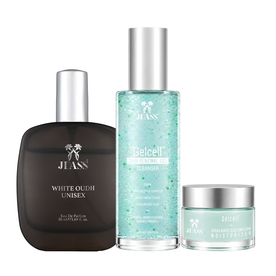 White oud 50ml + Cleanser + Moisturizer