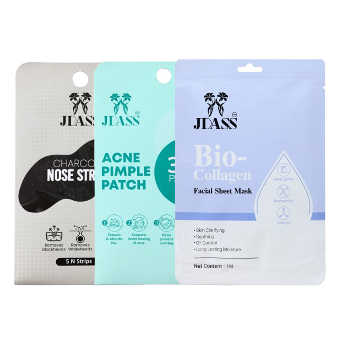 Acne Patches + Sheet Masks + Nose Strip