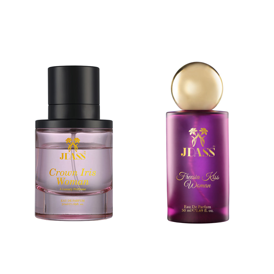 Pack of 2 - Crown Iris Woman & Freesia Kiss Woman - 50ml Each