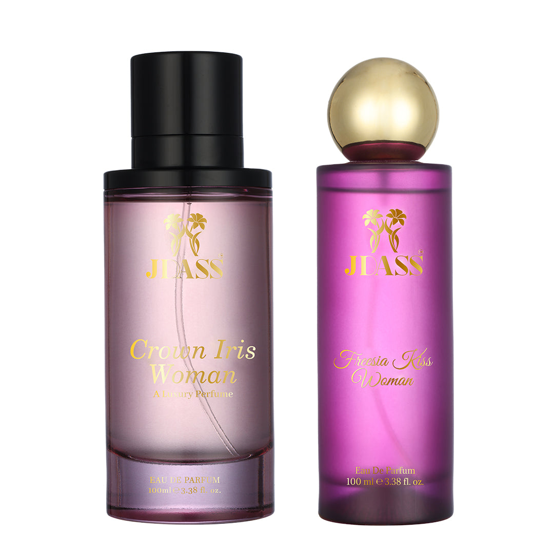 Pack of 2 - Crown Iris Woman & Freesia Kiss Woman - 100ml Each