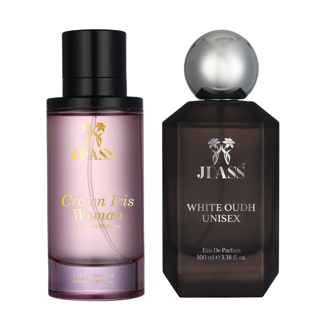 Pack of 2 - Crown Iris Woman & White Oudh - 100ml Each