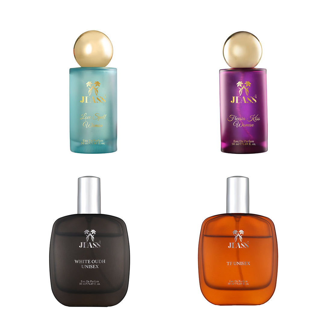 Pack of 4 Premium Perfume Set - 50ml Each